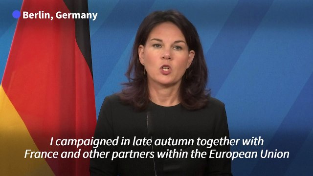 German FM says seeks further EU sanctions against Iran drones