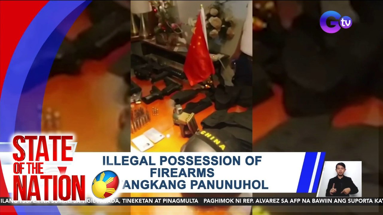 Illegal possession of firearms at tangkang panunuhol | SONA