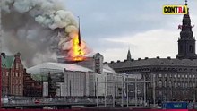 INCENDIO EN LA HISTÓRICA BOLSA DE COPENHAGUE EN DINAMARCA