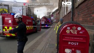 Incêndio num dos mais antigos edifícios de Copenhaga terá destruído séculos de património cultural
