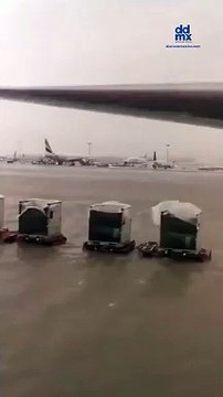 Fuertes lluvias e inundaciones paralizan aeropuertos y carreteras de Dubái