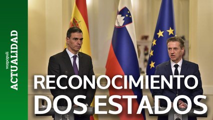 España y Eslovenia acuerdan reconocer a Palestina cuando aporte un "impacto positivo" en la guerra