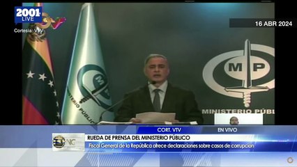 Fiscal Saab vincula al periodista Carlos Julio Rojas con presuntos planes conspirativos