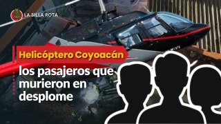 Coreanos, los pasajeros que murieron en desplome de helicóptero en Coyoacán