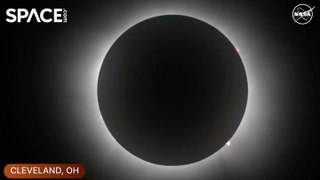 Totality Views Over Ohio, New York And Maine