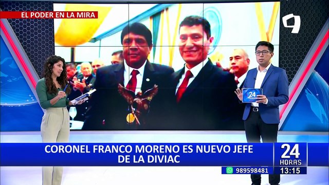En reemplazo de Harvey Colchado: Coronel Franco Moreno es el nuevo jefe de la Diviac