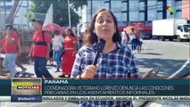 Coordinadora de Victoriano Lorenzo Marcha en Panamá marcha contra el desalojo violento