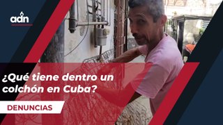 ¿Qué tiene dentro un colchón en Cuba?