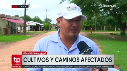 Verifican las zonas afectadas por las lluvias en comunidades de Guarayos