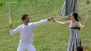 Paris 2024 Olympic Flame Lit in Ancient Olympia For Torch Relay