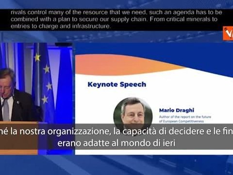Draghi: Proporrò un cambiamento radicale per l'Unione Europea