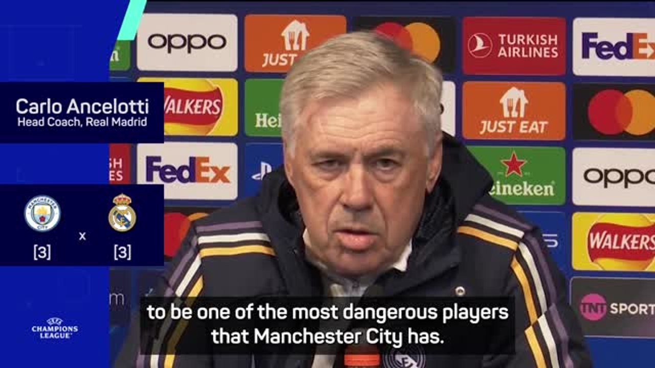 'Haaland is the best centre forward in the world' - Ancelotti