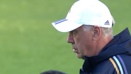 Real Madrid training ahead of decisive City UCL second leg