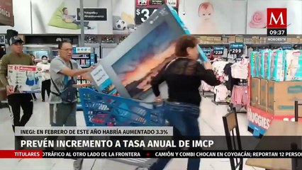 Inegi pronosticó incremento a tasa anual del 3 % en febrero y marzo