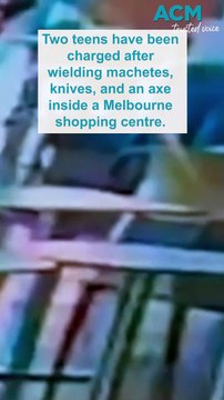 Teens charged after wielding machetes, knives, axe in Melbourne shopping centre