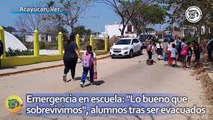 Emergencia en escuela de Acayucan: 