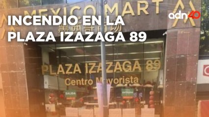 Un guardia de seguridad resultó herido en un incendio presentado en la Plaza Izazaga 89