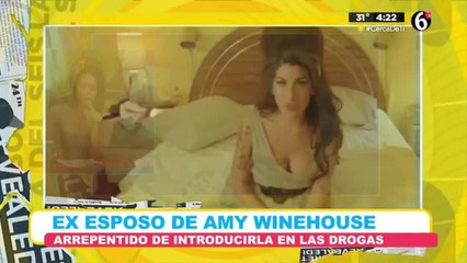 Ex esposo de Amy Winehouse arrepentido de introducirla en las drogas
