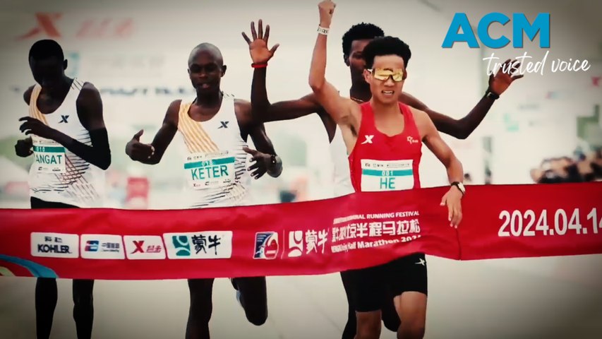 Authorities have promised to investigate after three African runners in the lead of Beijing's half-marathon slowed down in the final stretch and appeared to let Chinese runner He Jie win.