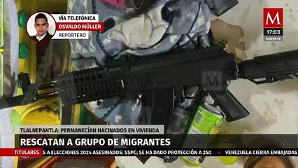 Autoridades rescatan a un grupo de migrantes en Tlalnepantla