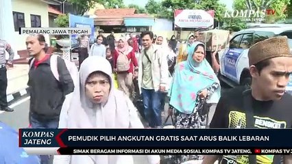Pemudik Pilih Angkutan Gratis saat Arus Balik Lebaran