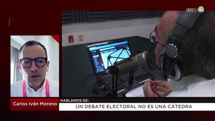 Un debate electoral no es una cátedra: Carlos Iván Moreno
