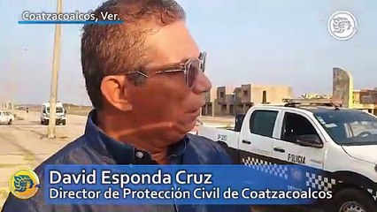 Intentó esconderse en el mar tras robo de cables y casi se ahoga en Coatzacoalcos