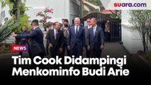 Tim Cook Didampingi Menkominfo Budi Arie Usai Bertemu Presiden Jokowi di Istana