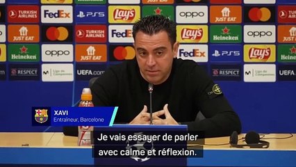Xavi : “Une expulsion pas nécessaire, qui détruit complètement le match”