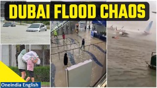 Watch: Dubai Flooded After Heavy Rain, Schools Closed, Vehicles Stalled on Roads | Oneindia News