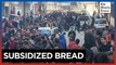 Palestinians wait for hours outside reopened bakery in Gaza City