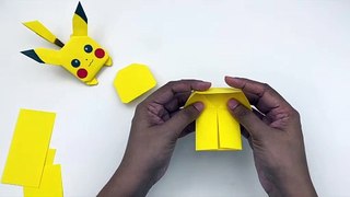 How to Make Origami Paper Pikachu - Paper Pikachu Craft - Paper Craft