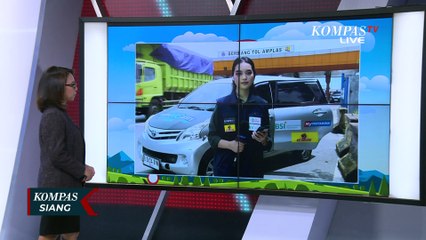 Arus Lalu Lintas di Tol Amplas Medan Ramai Lancar