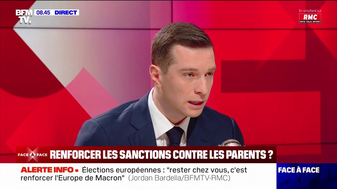 Jordan Bardella: "Le RN, au pouvoir, suspendra...
