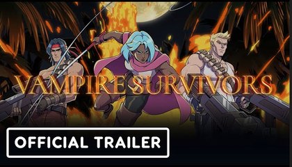 Vampire Survivors: Operation Guns | Contra & PS Announce Trailer