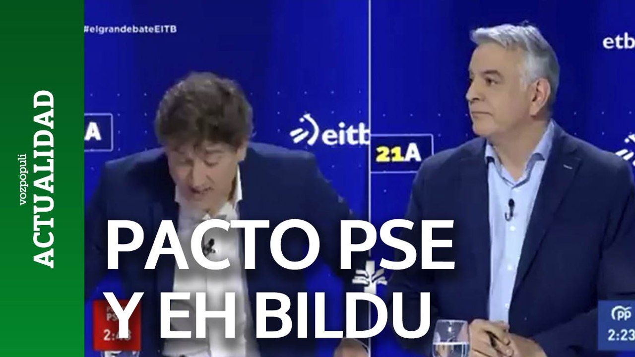 El compromiso del candidato del PSE para las elecciones vascas: no apoyará a EH Bildu y dimitirá si no cumple