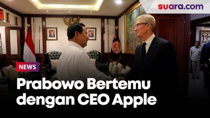 Pertemuan Prabowo Dengan CEO Apple Tim Cook di Kantor Kemhan