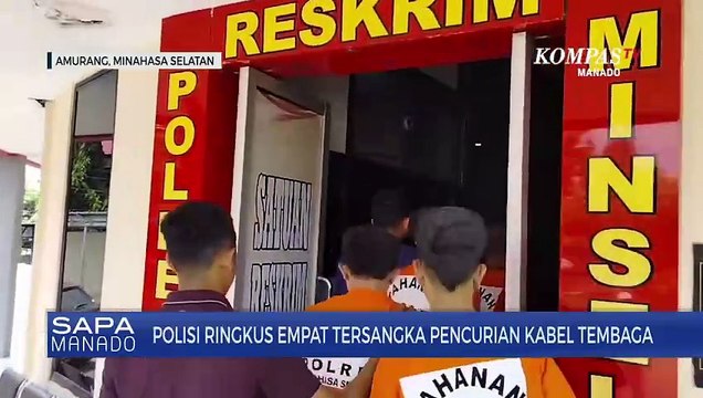 Polisi Ringkus Empat Tersangka Pencurian Kabel Tembaga
