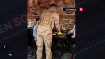 İstanbul'da askeri üniforma ile servis yapılan restoranda 3 kişi gözaltına alındı