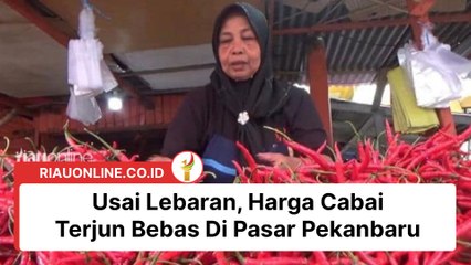 Usai Lebaran, Harga Cabai Terjun Bebas Di Pasar Pekanbaru