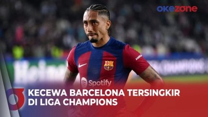 Kecewa Barcelona Disingkirkan Paris Saint-Germain, Raphinha Tendang Tiang Gawang Usai Laga
