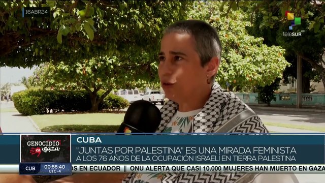 Mujeres latinoamericanas denunciaron el genocidio contra la Franja de Gaza