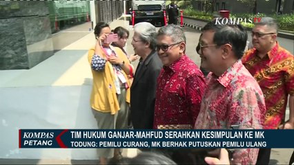 Serahkan Materi Kesimpulan ke MK, Tim Hukum Ganjar-Mahfud: Pemilu Curang