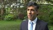 Rishi Sunak reacts to the ONS figures that show inflation has eased to 3.2% down from 3.4%