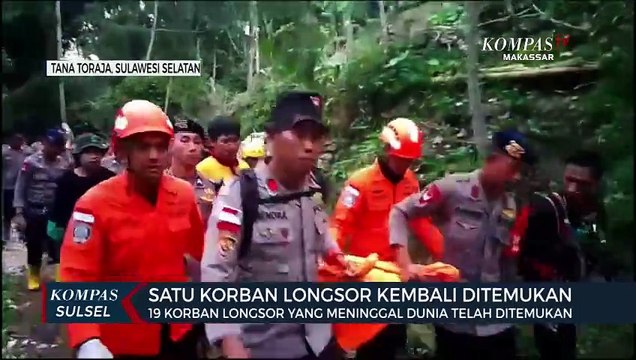 19 Korban Longsor Tana Toraja Yang Meninggal Dunia Telah Ditemukan