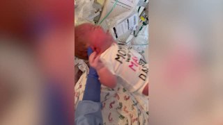 New Mom Surprised With Proposal On Newborn's Babygrow | Happily TV