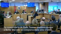 La exsecretaria de Rodrigo Rato rompe a llorar durante su comparecencia en el juicio