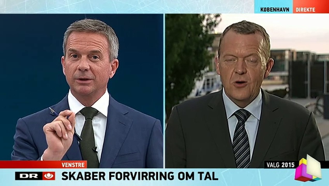 Løkke til tv-vært: Du afbryder mig - men det er jeg vant til | TV AVISEN |2015| DR
