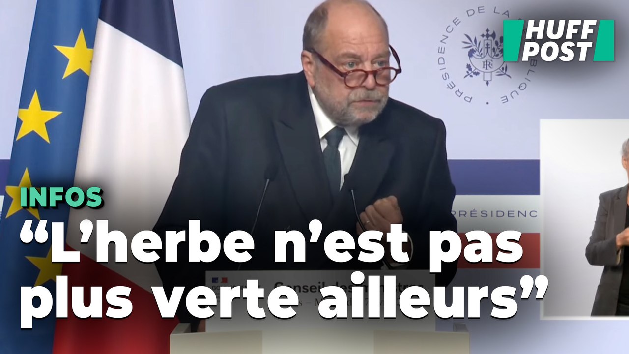 Sur le cannabis, Éric Dupond-Moretti étrille le modèle canadien