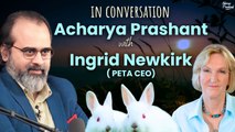 Look into the eyes of a rabbit || Acharya Prashant, in conversation with PETA CEO (2023)